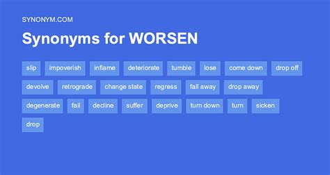 another word for gotten worse.